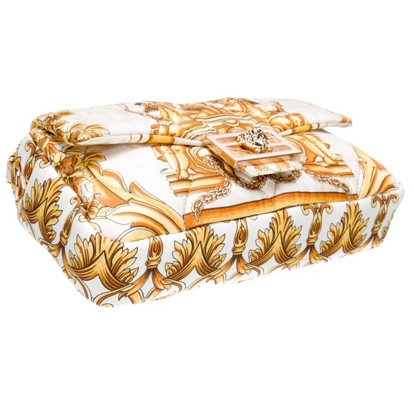 FENDACE Silk Quilted FF Baguette Scarf Handbag - Picture 7 of 9